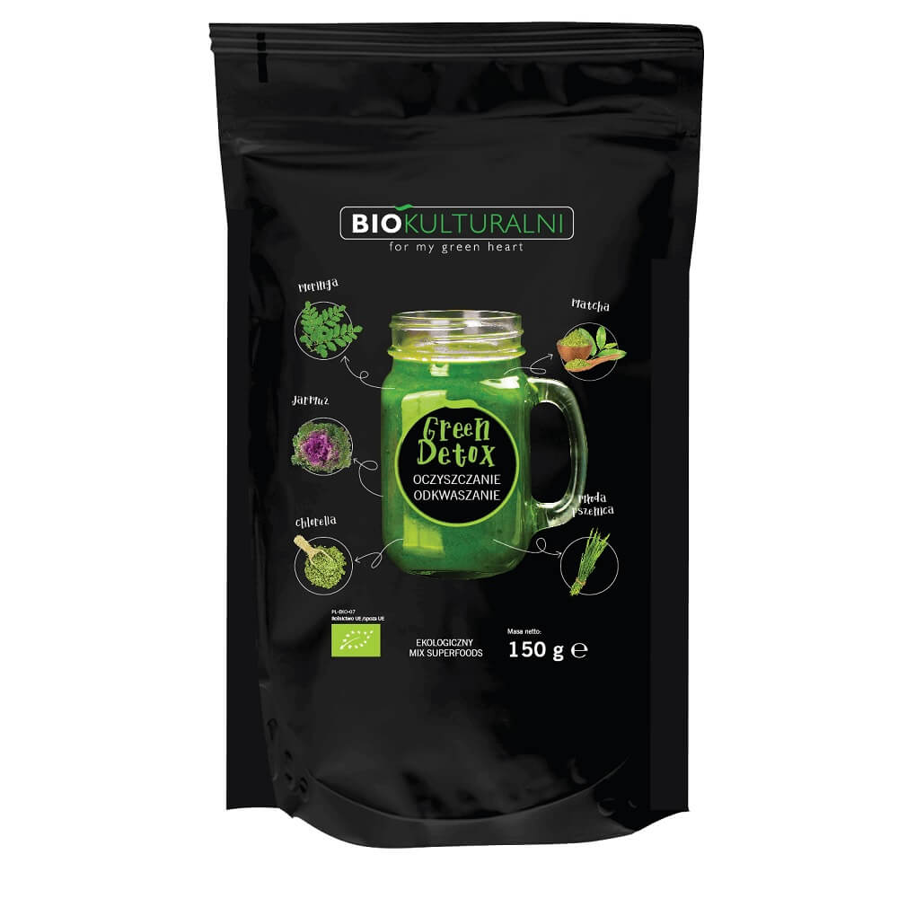 Mischung aus Superfoods Green Detox BIO 150 g - BIOKULTURAL