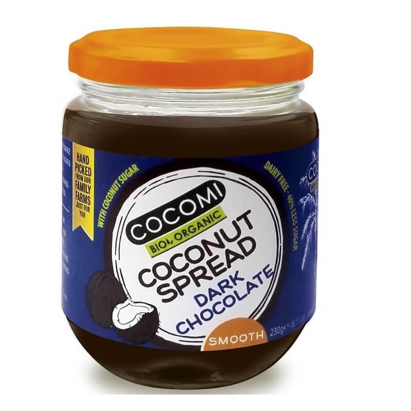 Kokoscreme mit dunklem Schokoladengeschmack BIO 230 g - COCOMI