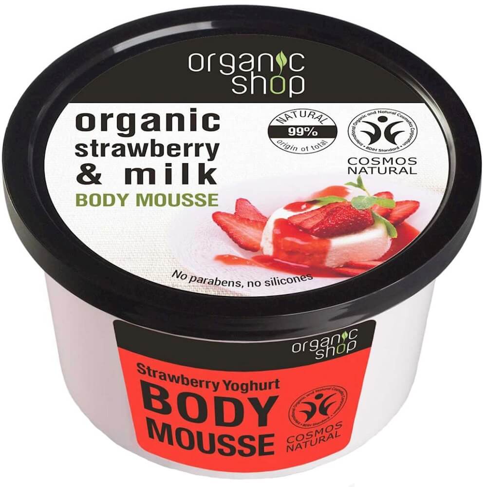 Erdbeer-Joghurt-Körpermousse 250 ml - BIO SHOP