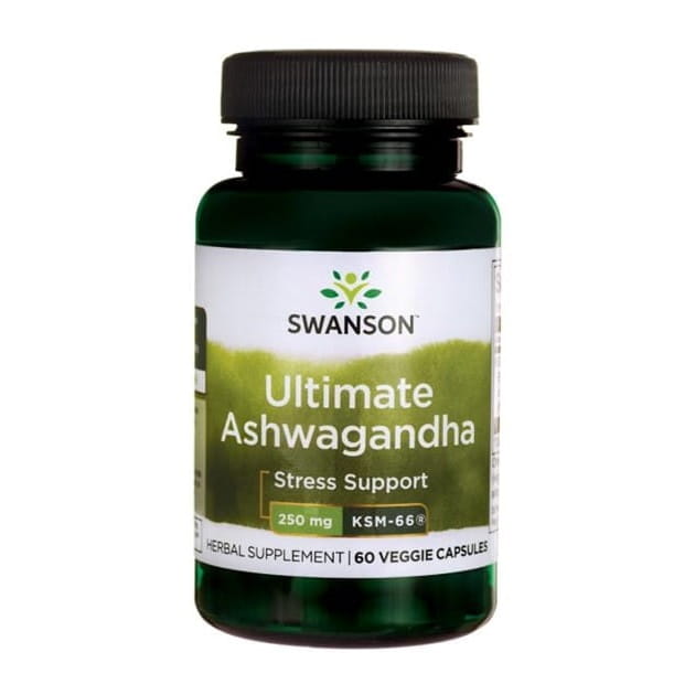 Ashwagandha KSM - 66 250 mg Extrakt 60 SWANSON-Kapseln