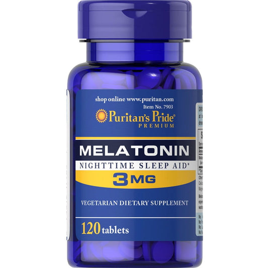 Melatonin 3mg 120 Tabletten PURITAN'S PRIDE