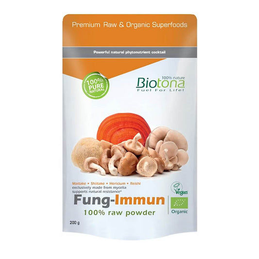 Bio glutenfreies Pilzpulver von PHYSALIS, 200 g, feines, natürliches Pilzpulver für gesunde Ernährung, in Glastiegel.