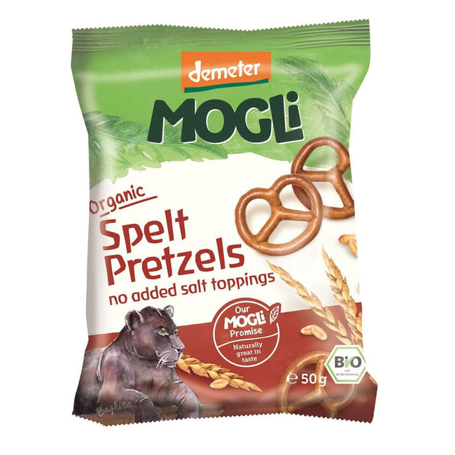 Dinkelbrezeln für Kinder BIO 50 g - MOGLI Hover Image