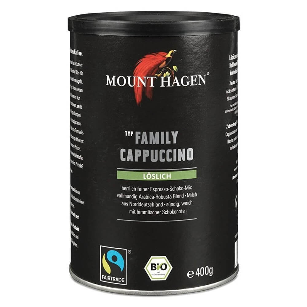 Cappuccino Familie fair gehandelter Kaffee BIO 400 g - MOUNT HAGEN