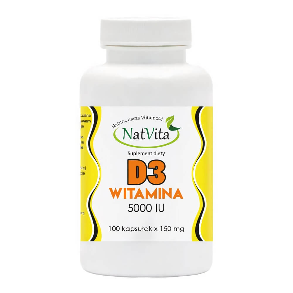 Vitamin D3 D - 3 5000 IE 150 mg 100 NATVITA-Kapseln