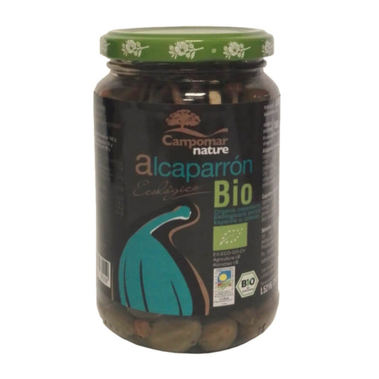 BIO Fruchtkapern von CAMPOMAR NATURE in 370 g Glas, frisch und aromatisch, geöffnete Kapern mit Früchten, ideal für mediterrane Gerichte