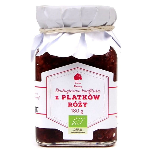 Rosenblütenmarmelade BIO 180 g - GESCHENKE DER NATUR Hover Image