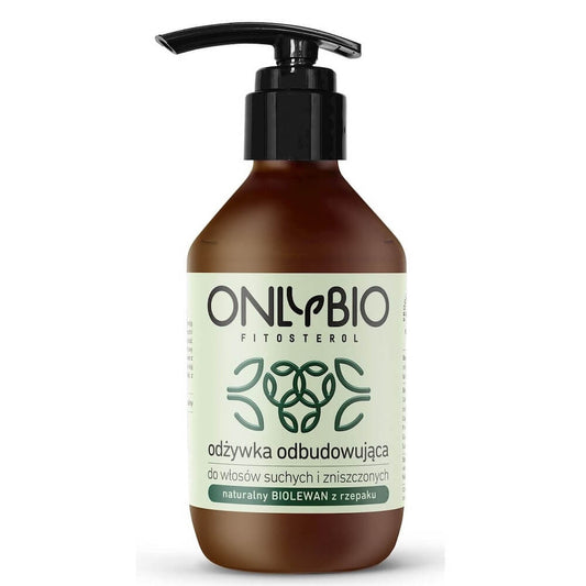 Conditioner von ONLY BIO für repariertes, trockenes und strapaziertes Haar, 250 ml, pflegende Haarspülung in Flasche