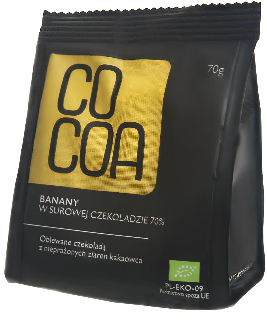 Bananen in Rohschokolade BIO 70 g - KAKAO