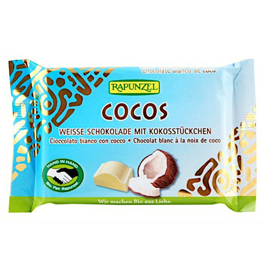 Weiße Schokolade mit Kokosflocken BIO 100 g - RAPUNZEL
