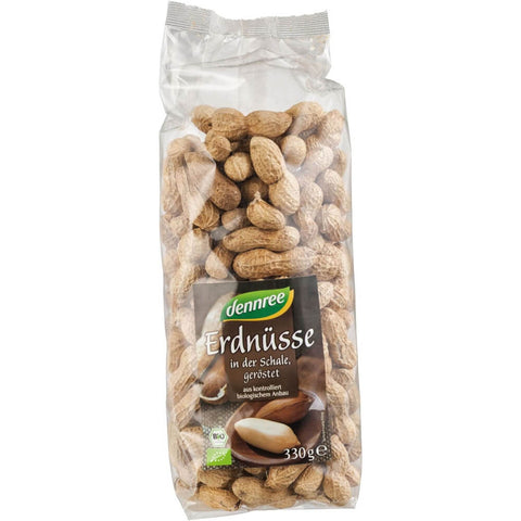 Geröstete Erdnüsse in Schalen BIO 330 g - DENNREE