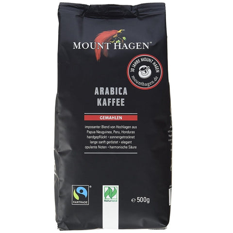 Gemahlener Kaffee gerösteter Arabica fair gehandelt BIO 500 g - MOUNT HAGEN