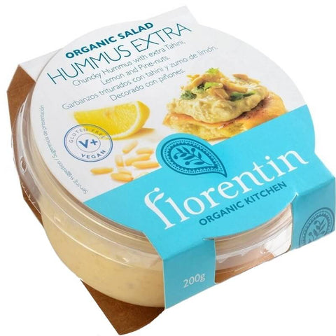 Extra Hummus mit Pinienkernen glutenfrei BIO 200 g - FLORENTIN