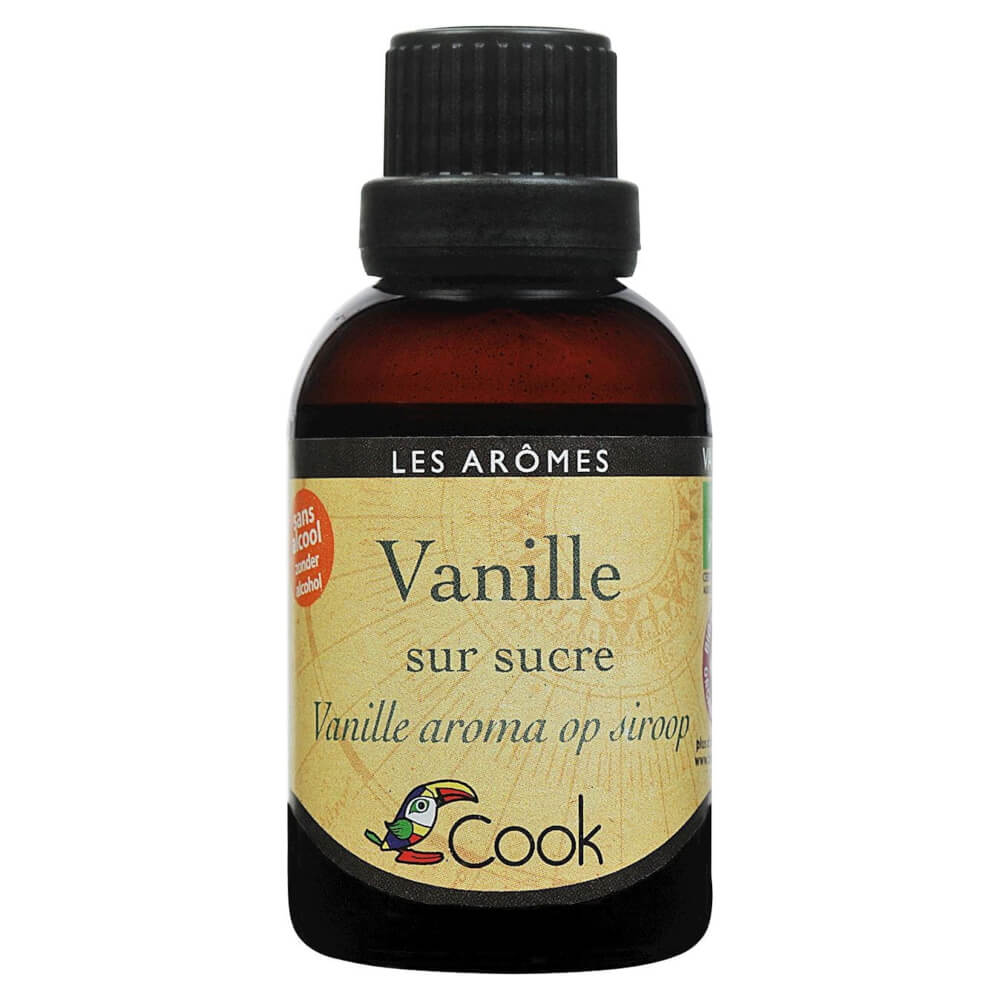 Vanillegeschmack mit Zucker ohne Alkohol BIO 45 ml - COOK