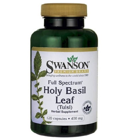 Holy Basil Full Spectrum Holy Basil Leaf Tulsi 400 mg 120 Kapseln SWANSON