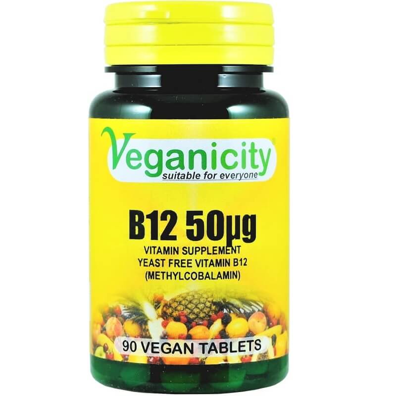 Vitamin B12 Methylcobalamin 50 µg B - 12 Methylocobalamin 90 Tabletten VEGANITÄT