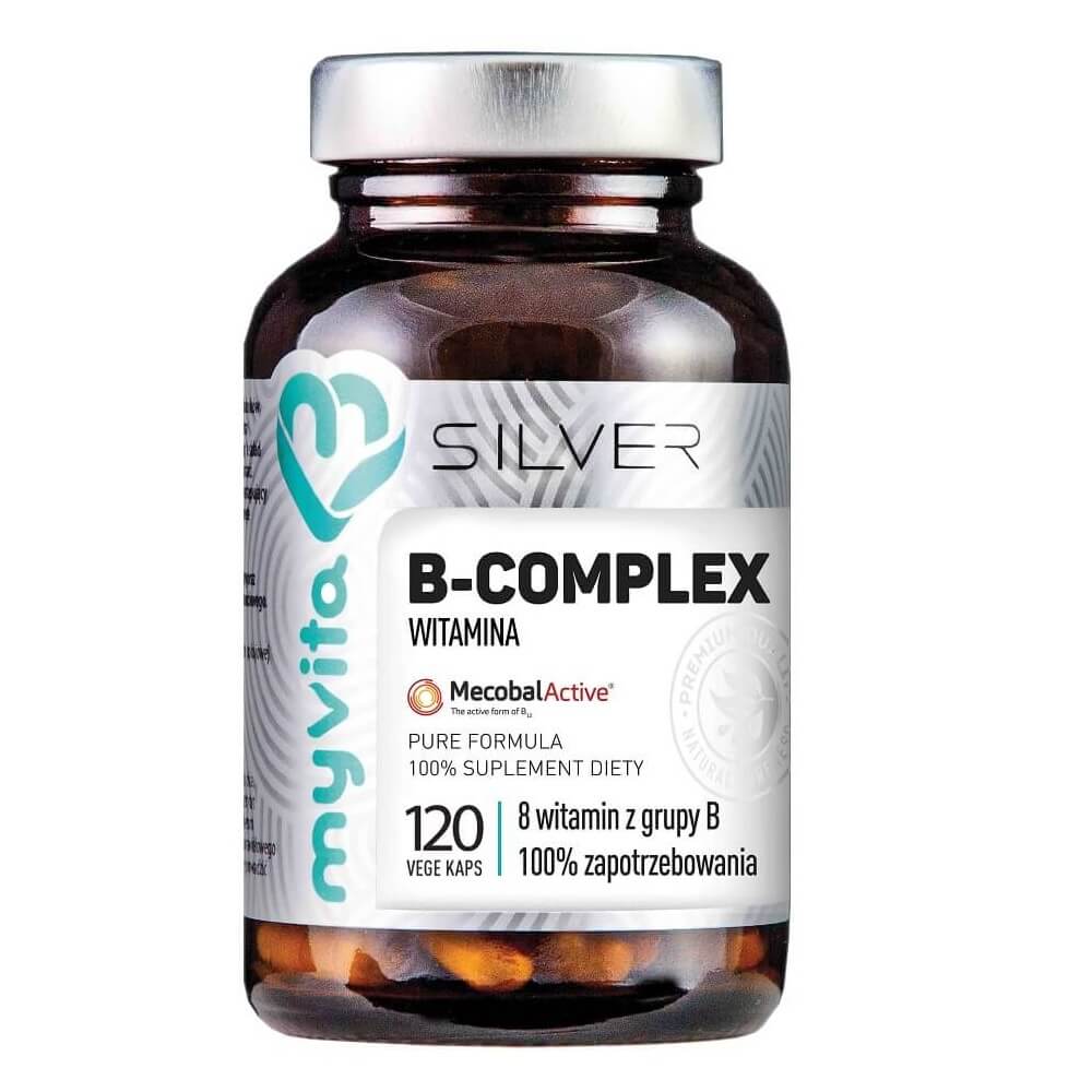 B - KOMPLEX 8 B-Vitamine 120 Kapseln MYVITA SILVER PURE