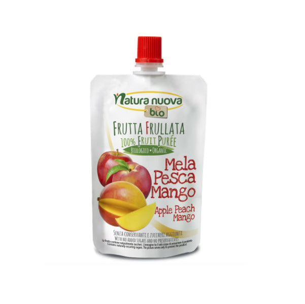 Apfelpüree mit Mango und Pfirsich BIO 100 g - NATURA NUOVA