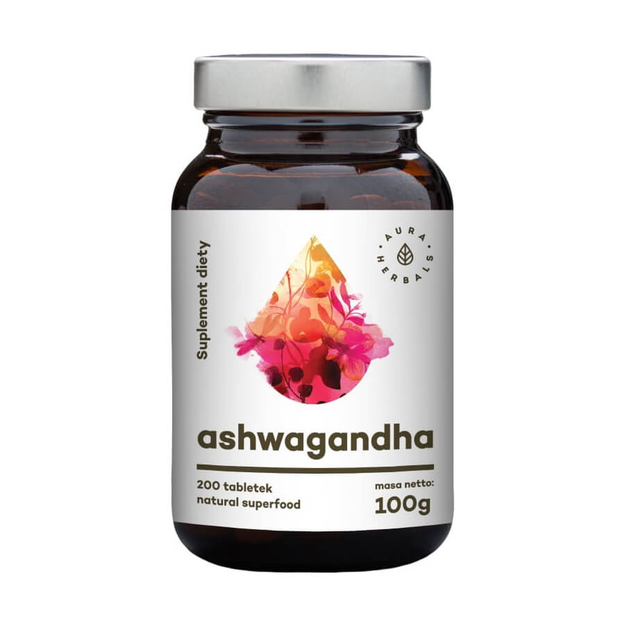 Ashwagandha 400 mg 200 Tabletten AURA-KRÄUTER