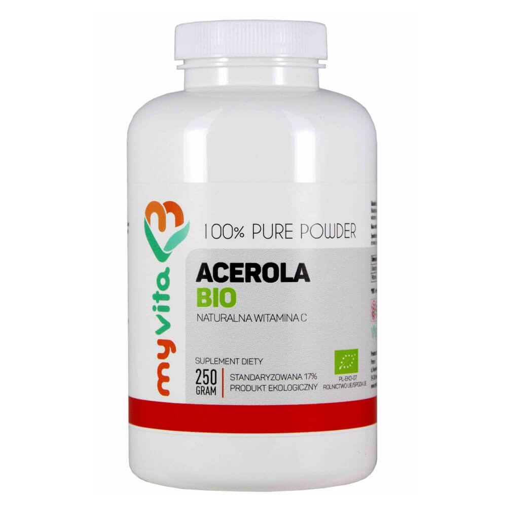 Acerola BIO natürliches Vitamin C-Pulver MYVITA 250g