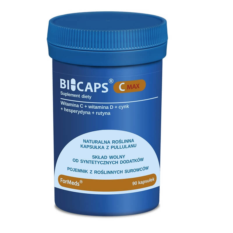 Bicaps C max Vitamin C Vitamin D Zink Hesperidin Rutin 90 Kapseln 54 g FORMEDS