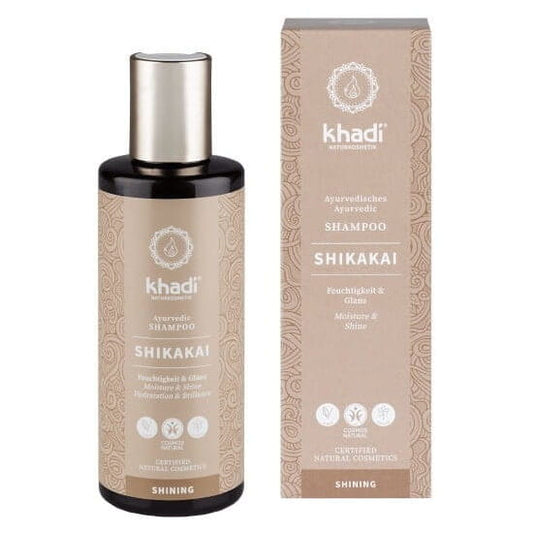 Ayurvedisches Haarshampoo mit Shikakai von KHADI, 210 ml, biogo, flüssige Textur und natürliche Inhaltsstoffe für gesundes Haar