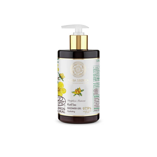 Feuchtigkeitsspendendes Duschgel von NATURA SIBERICA, 480 ml, cremige Textur mit natürlichen Inhaltsstoffen, für die tägliche Reinigung.