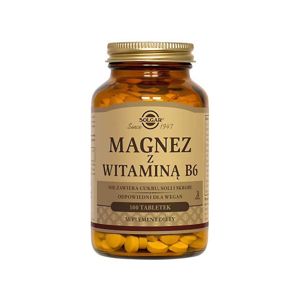 Magnesium mit Vitamin B6 SOLGAR 100 Tabletten