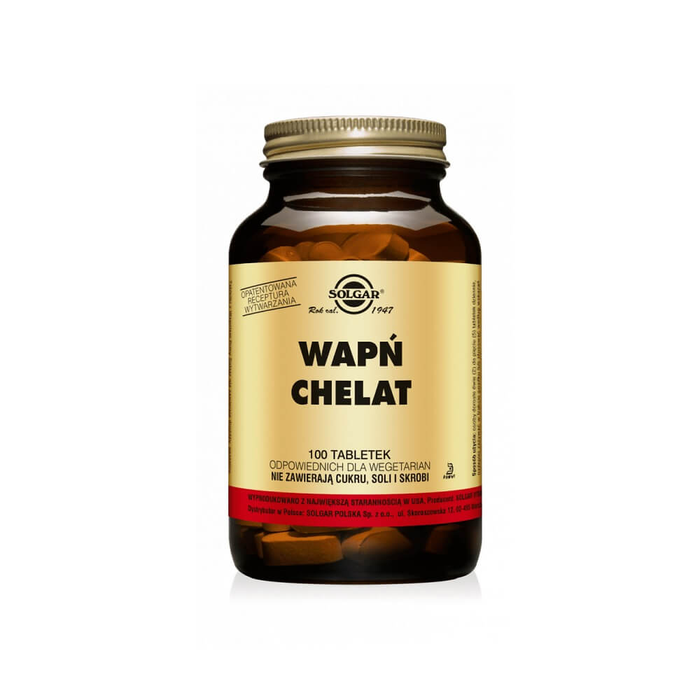 Calcium-Aminosäure-Chelat 100 Tabletten SOLGAR Immagine principale del prodotto