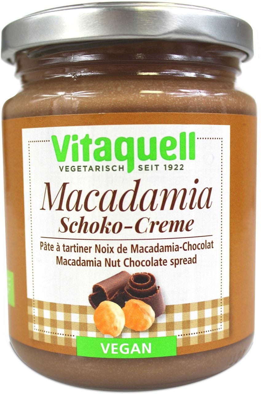 Schokoladencreme mit Macadamianüssen vegan BIO 250 g - VITAQUELL