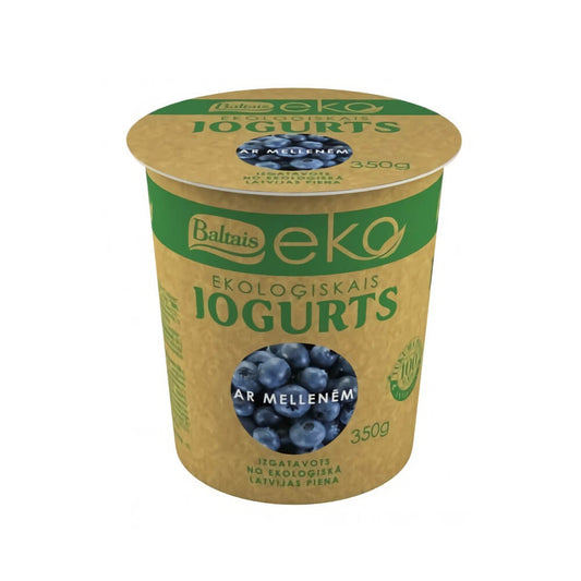 Bio-Beerenjoghurt von BALTAIS EKO in 350 g Schüssel mit frischen Beeren und cremiger Joghurttextur.
