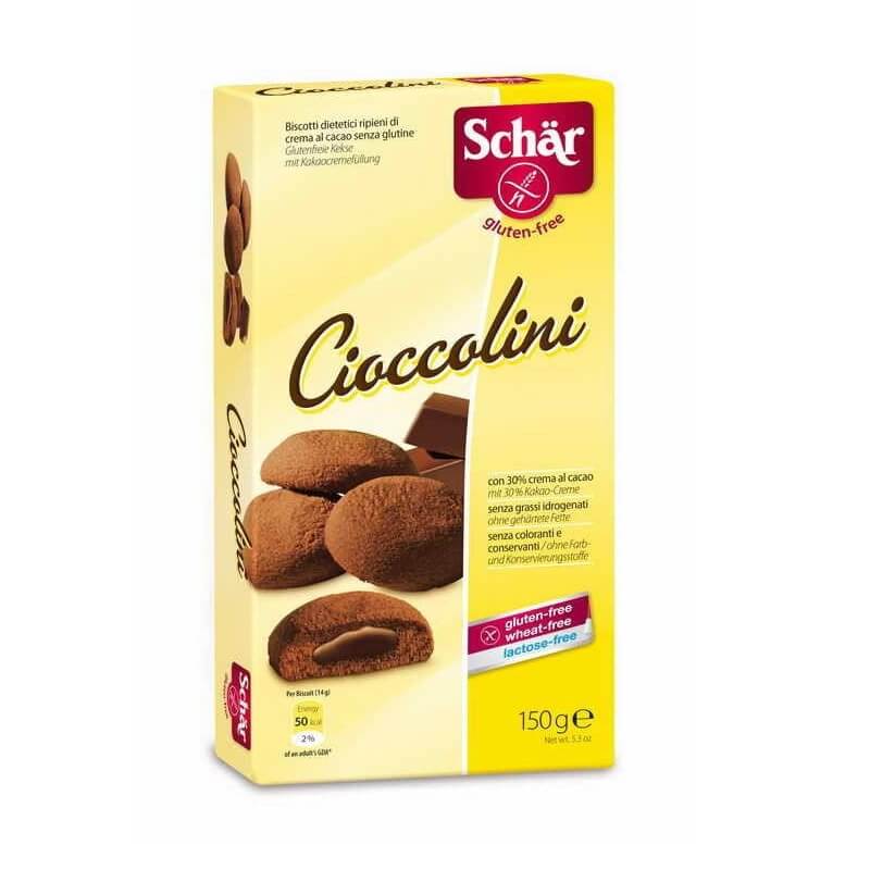 Cioccolini Kekse mit Kakaofüllung glutenfrei 150 g SCHÄR