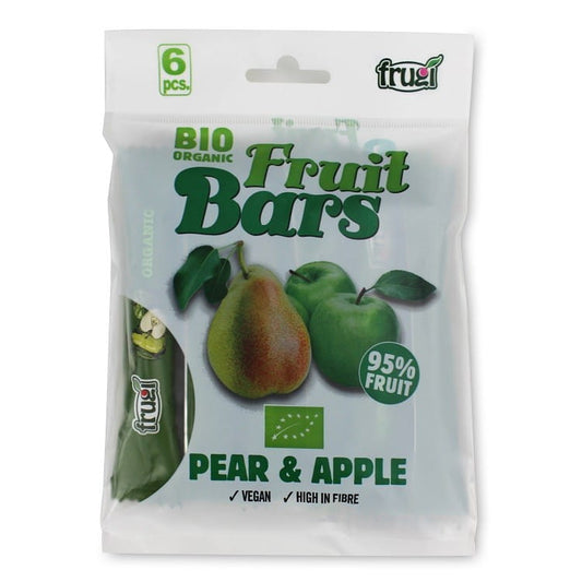Bio Apfel Fruchtriegel mit Birne von HOUSE OF DENMARK, 6 Stück à 15 g, natürliche Fruchtenergie in praktischer Packung