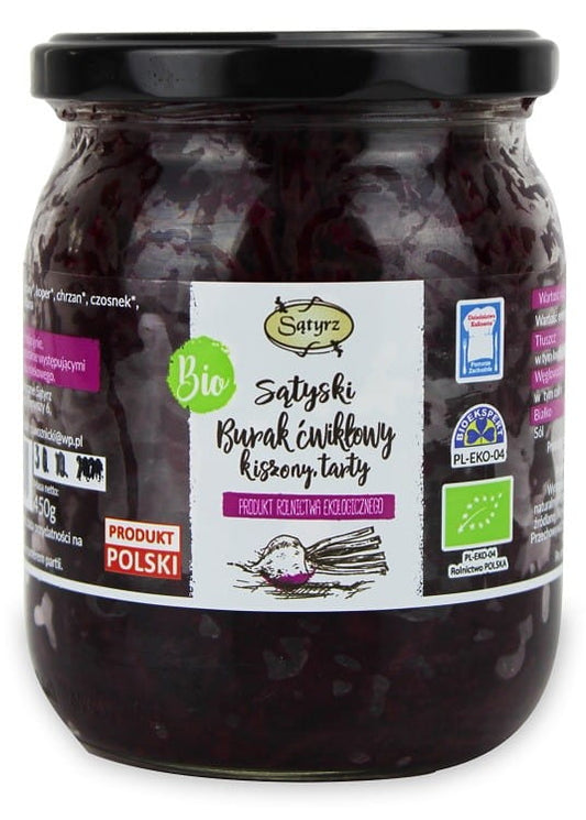 Geriebene rote Beete in Glas, Bio-Qualität von biogo, für Salate und Gerichte, 450 g.