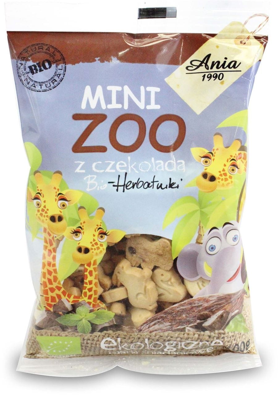 Kekse mit Schokolade Mini-Zoo BIO 100 g - BIO ANIA