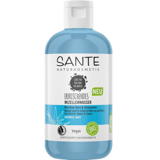 Gesichtsreinigungsgel von SANTE mit Aloe Vera und Chiasamen, 100 ml, feine Textur für die Hautreinigung.