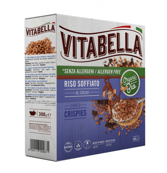 Glutenfreies Schokoladen-Reis-Müsli mit Reis BIO 300 g VITABELLA