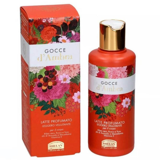 Biogo Gocce d'ambra Parfümierte Körpermilch, 200 ml, cremige Lotion mit Amber-Duft, für streichelzarte Haut