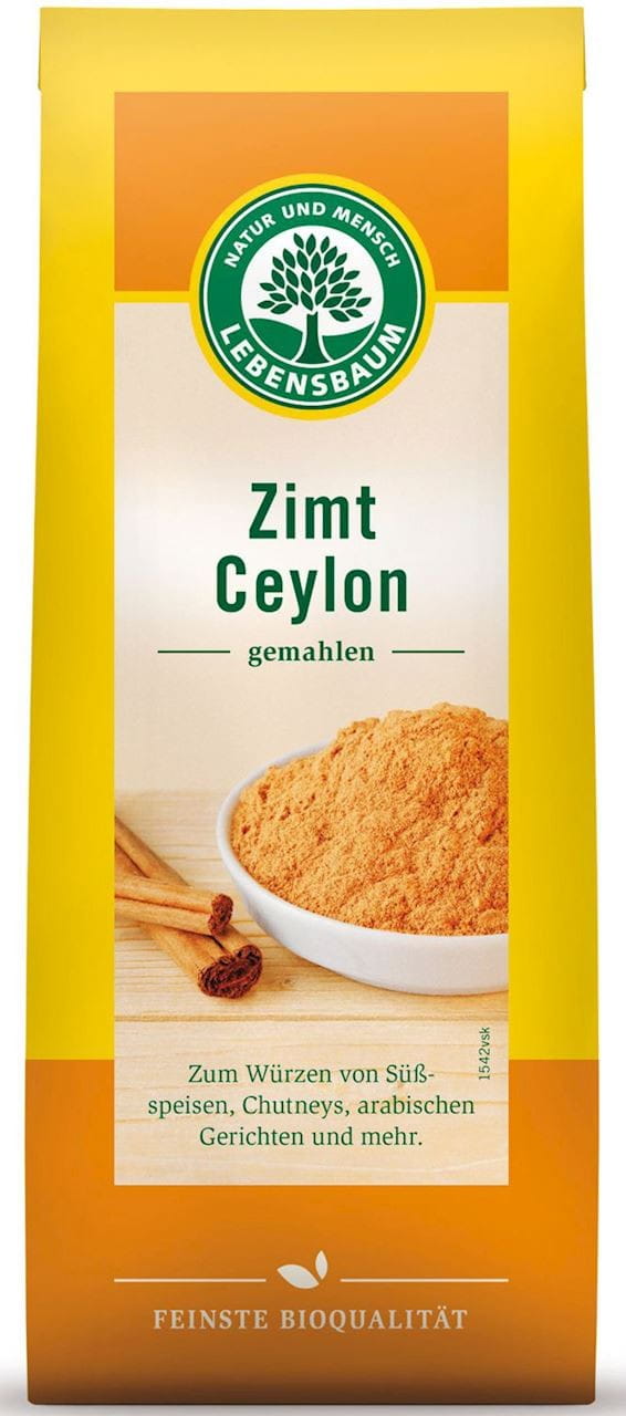 Gemahlener Ceylon-Zimt, gemahlen BIO 50 g - LEBENSBAUM Huvudsaklig produktbild
