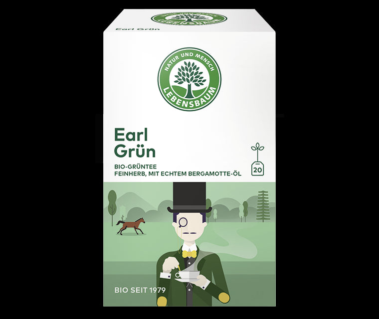 Grüner Tee Earl Grey in BIO (20 x 15 g) - LEBENSBAUM
