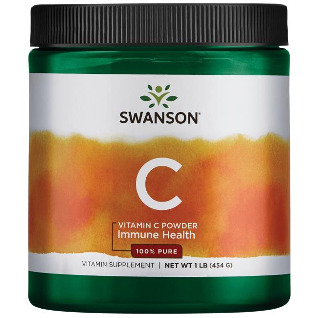 Vitamin C 100% reine L-Säure - Ascorbinsäure reines Pulver Vitamin C Pulver 454g SWANSON Hover Image