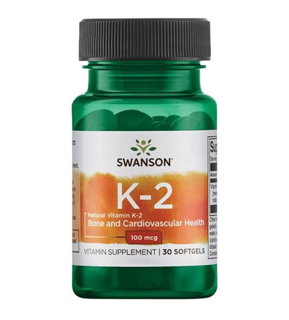 Vitamin K2 MK7 k2mk - 7 100mcg Vitamin K2 - 7 aus Natto 30 Kapseln SWANSON