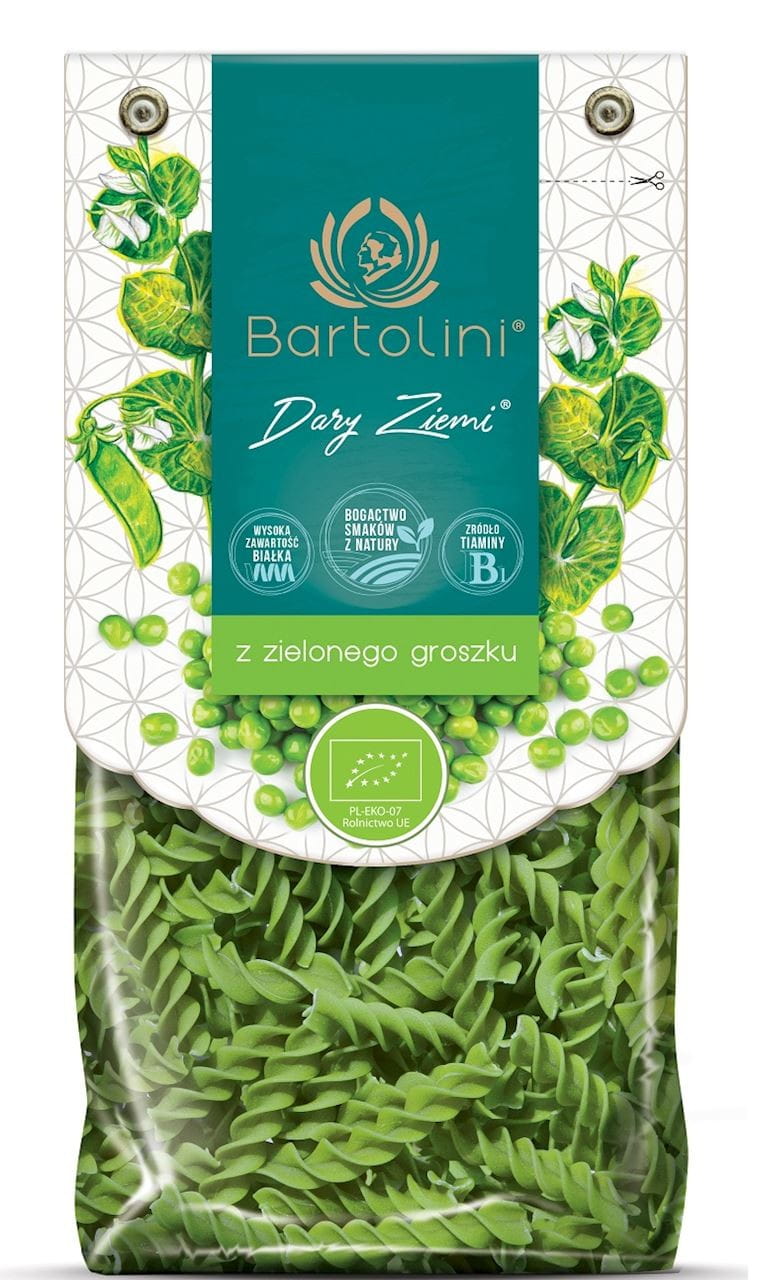 Pasta (aus grünen Erbsen) BIO Twist 250 g - BARTOLINI