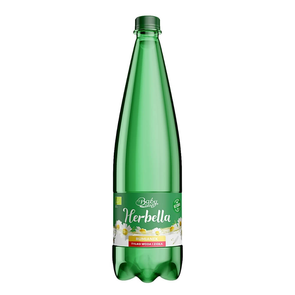 Sprudelwasser mit Kamillegeschmack BIO 1000 ml - BABY ZDRÓJ HERBELLA