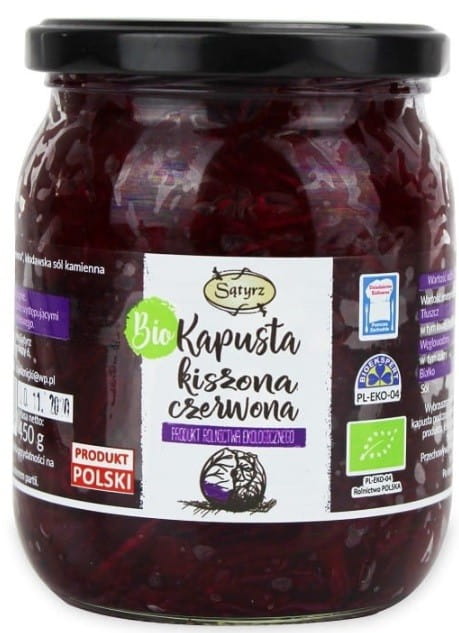 Rotes Sauerkraut BIO 450 g SĄTYRZ Hover Image
