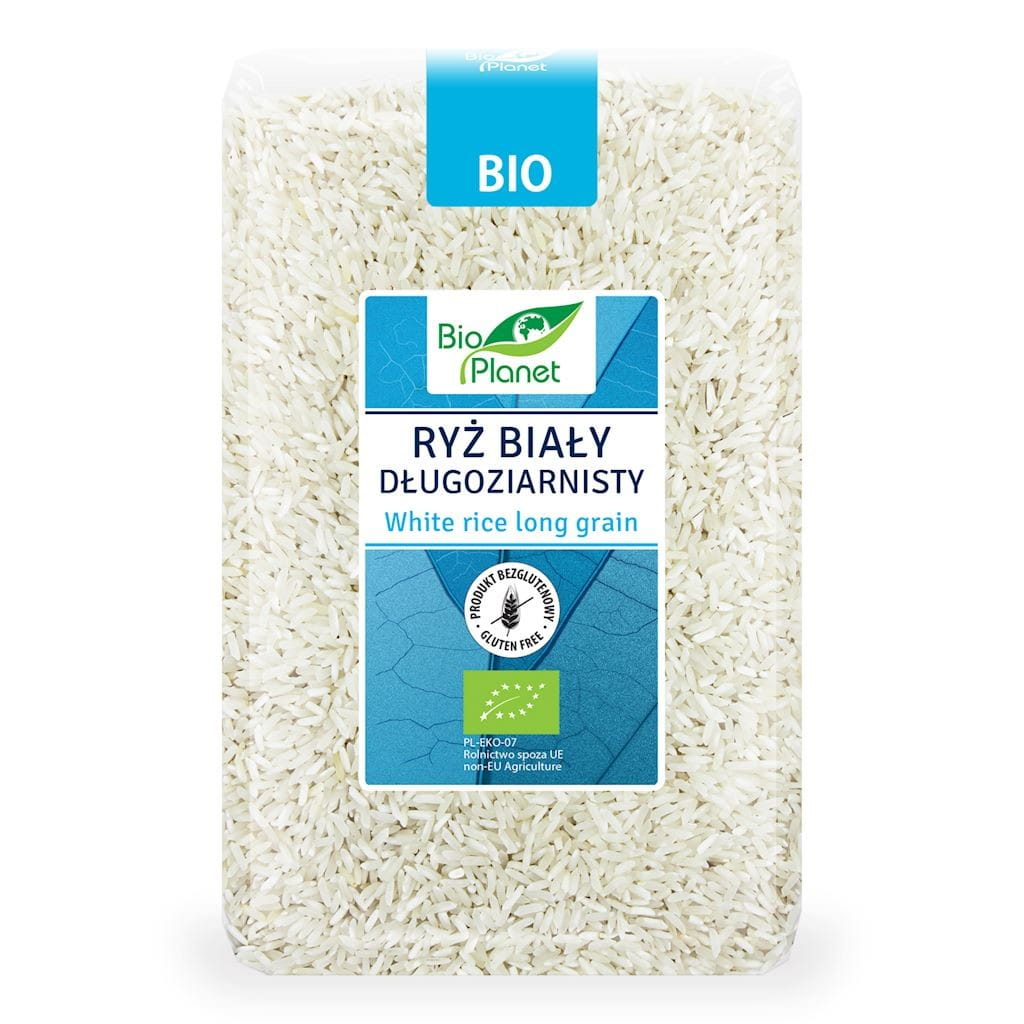 Glutenfreier weißer Langkornreis BIO 1 kg - BIO PLANET