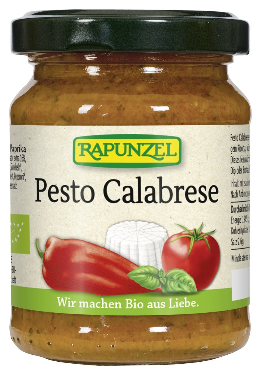 Pesto Calabrese (mit Paprika und Ricotta) BIO 120 g - RAPUNZEL