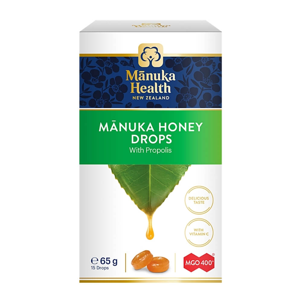 Manuka Honig Bonbons MGO 400 + BIO Propolis und Vitamin C 65g MANUKA HEALTH NEW ZELAND