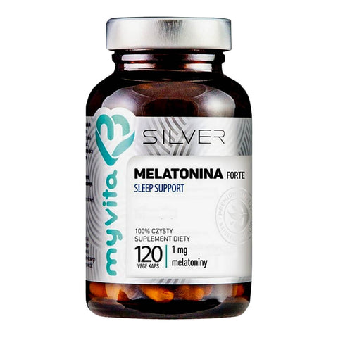 Melatonin FORTE Schlafunterstützung 1 MG 120 Kapseln MYVITA SILVER