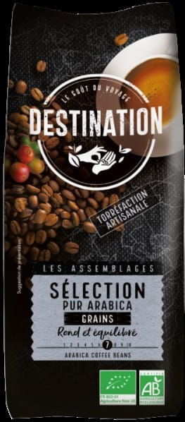 Kaffee 100% Arabica-Selektionsbohnen 1 kg EKO DESTINATION